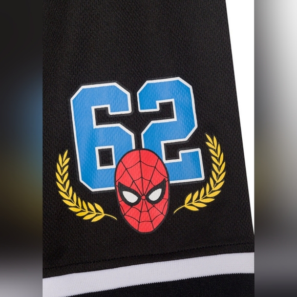 Spiderman #62 Button Up Baseball Jersey/Short Set Boys Large NWT - Picture 10 of 10